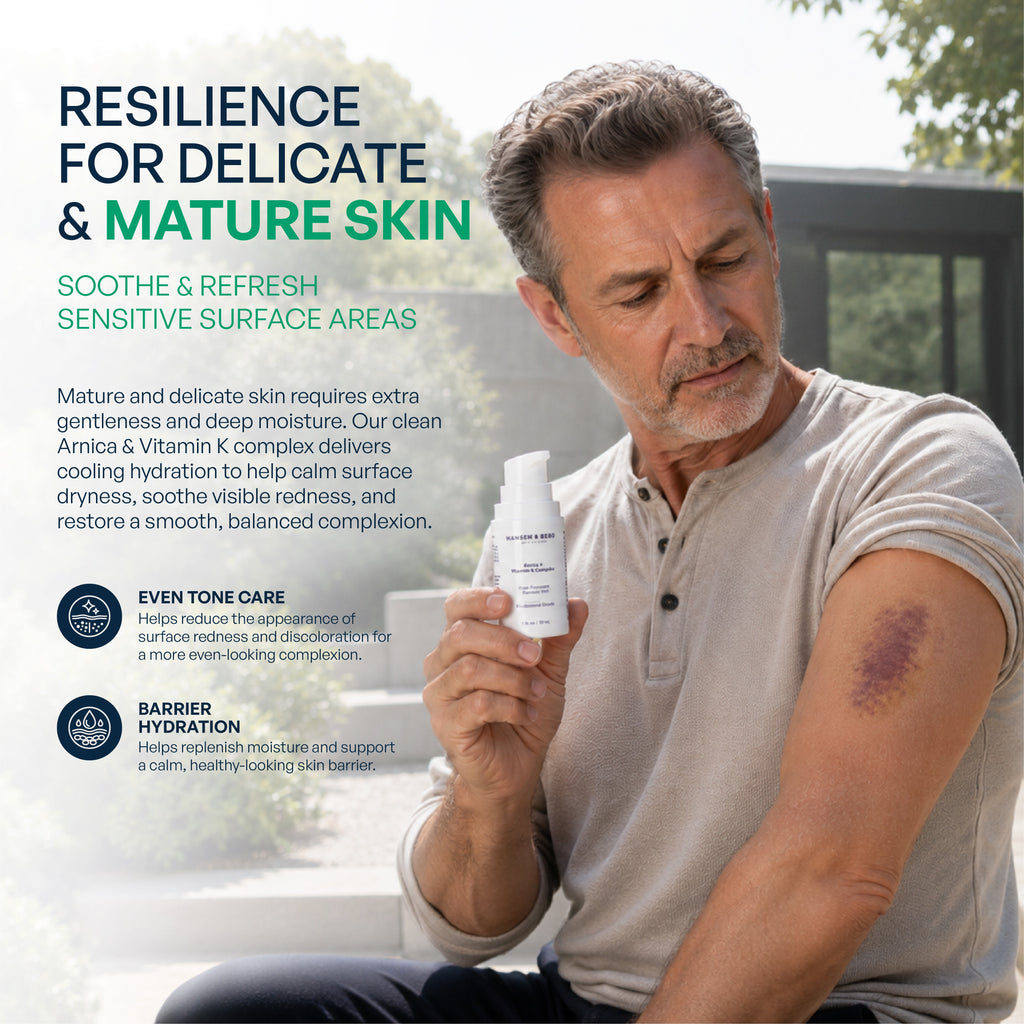 Hansen & Berg Clinical Growth Factor + Arnica + Vitamin K Gel - Soothes Bruised Skin, Post-Procedure Redness & Discoloration (1 fl oz / 30 mL)